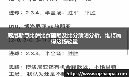 威尼斯与比萨比赛前瞻及比分预测分析，谁将赢得这场较量