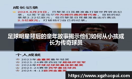 足球明星背后的童年故事揭示他们如何从小孩成长为传奇球员